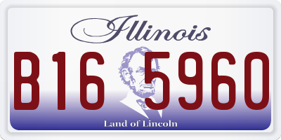 IL license plate B165960