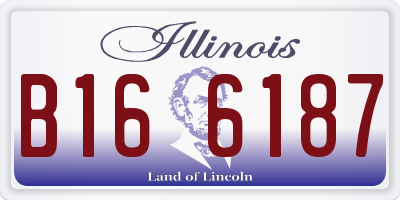 IL license plate B166187