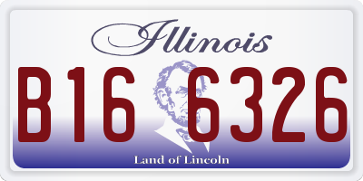 IL license plate B166326