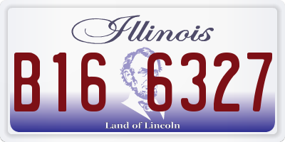 IL license plate B166327