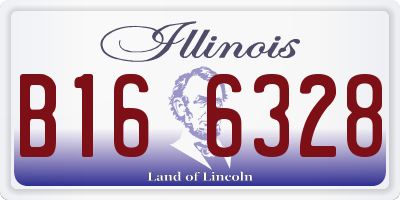 IL license plate B166328