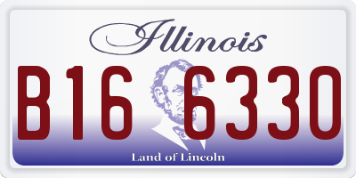 IL license plate B166330