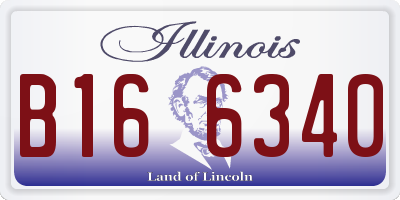 IL license plate B166340