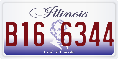 IL license plate B166344