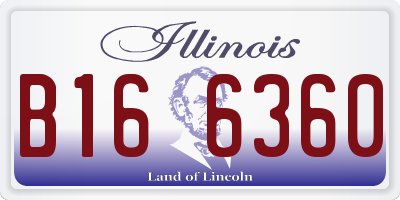 IL license plate B166360