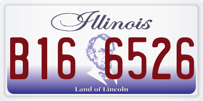 IL license plate B166526
