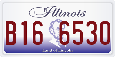 IL license plate B166530