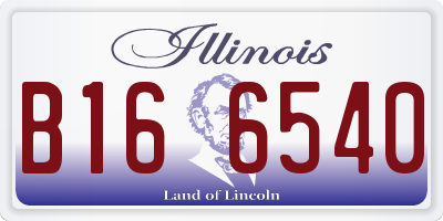 IL license plate B166540