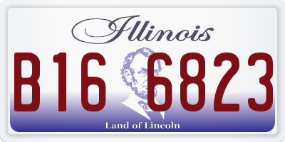 IL license plate B166823