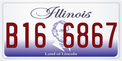IL license plate B166867