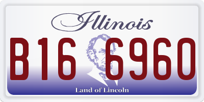 IL license plate B166960