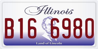 IL license plate B166980