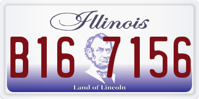 IL license plate B167156