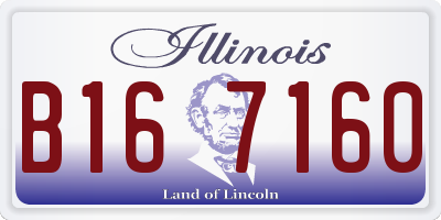 IL license plate B167160