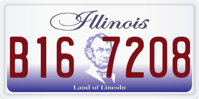 IL license plate B167208