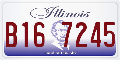 IL license plate B167245