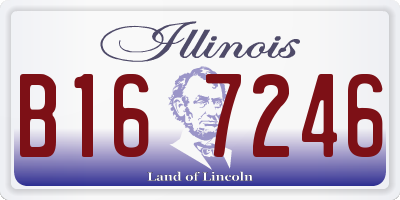 IL license plate B167246