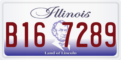 IL license plate B167289