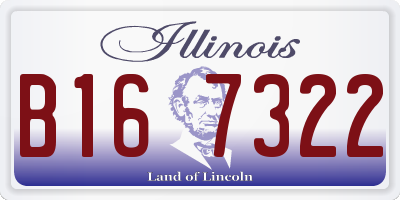 IL license plate B167322