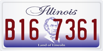 IL license plate B167361