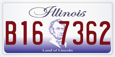 IL license plate B167362