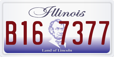 IL license plate B167377