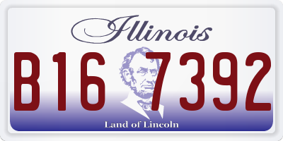 IL license plate B167392