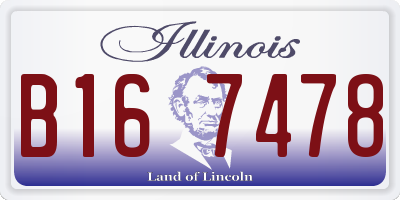 IL license plate B167478