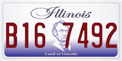IL license plate B167492