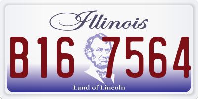 IL license plate B167564
