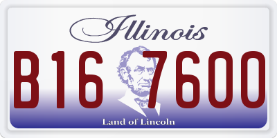 IL license plate B167600