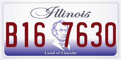 IL license plate B167630