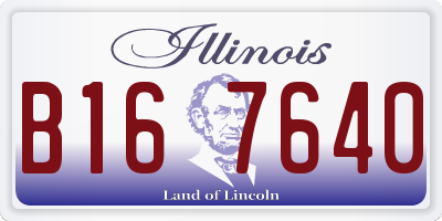 IL license plate B167640