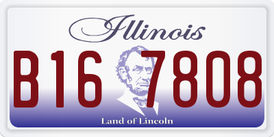 IL license plate B167808