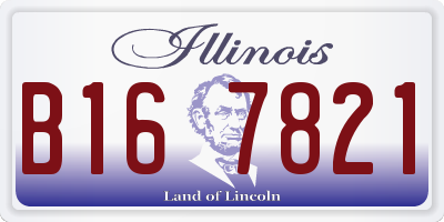 IL license plate B167821