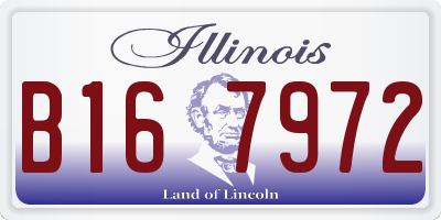 IL license plate B167972