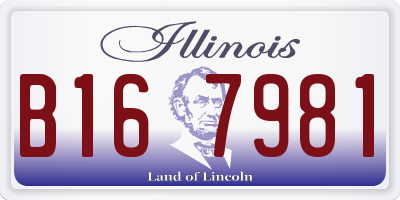 IL license plate B167981