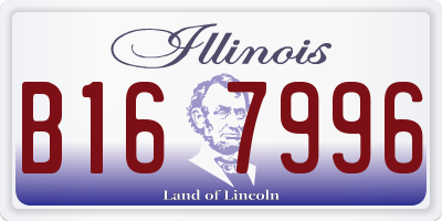 IL license plate B167996
