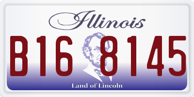 IL license plate B168145