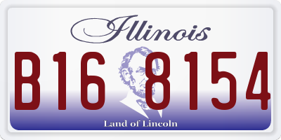 IL license plate B168154