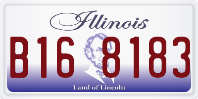 IL license plate B168183