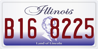 IL license plate B168225