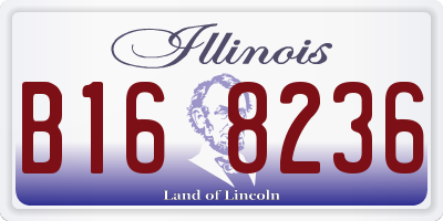 IL license plate B168236