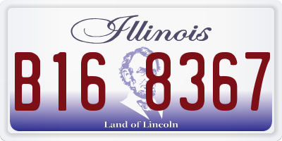 IL license plate B168367