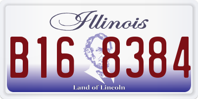IL license plate B168384