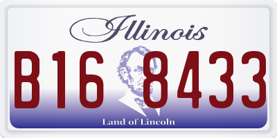 IL license plate B168433