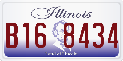 IL license plate B168434