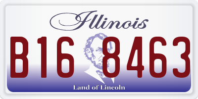 IL license plate B168463