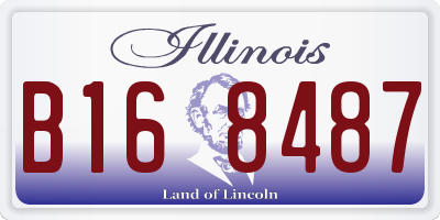 IL license plate B168487