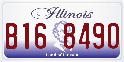 IL license plate B168490